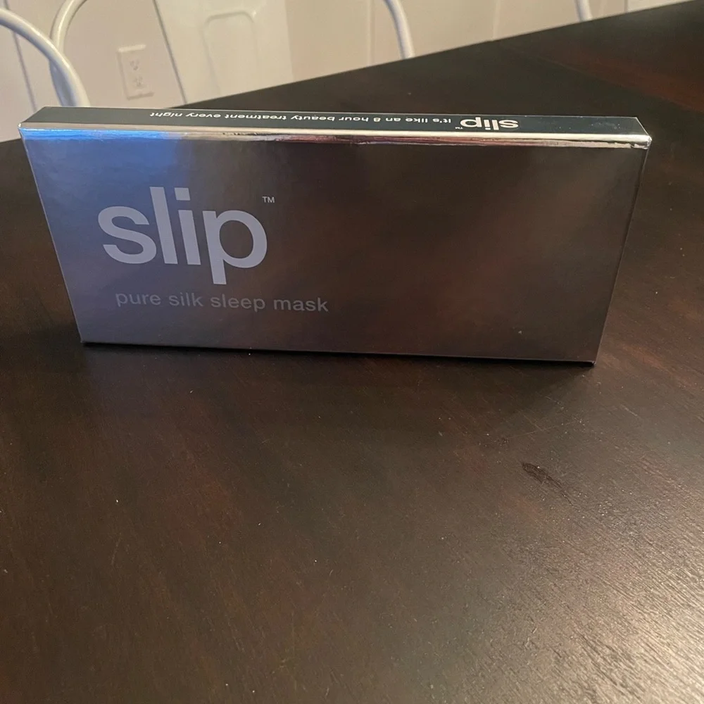 slip Pure Silk Pillowcase With Matching Eye Mask in Silver